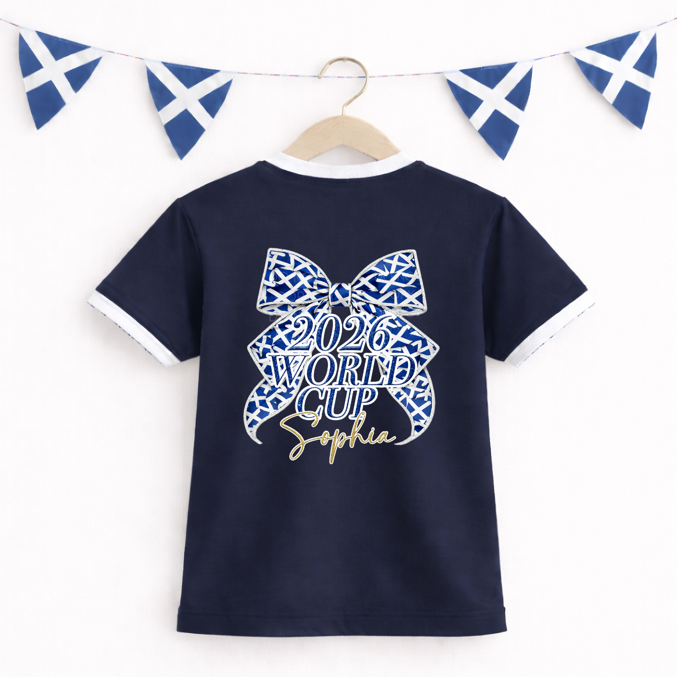 DTF TRANSFER- WORLD CUP 2026- SCOTLAND BOW- BACK FOOTBALL SHIRT - Eliza Henri