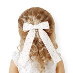 Corduroy Glitter Long Tail Bows- 3.5” - Eliza Henri