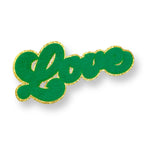 Love Green Chenille Patches 10” - Eliza Henri