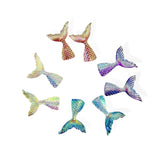 Iridescent Mermaid Tail Resin Charms