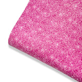 Party Princess Pink Faux Glitter Effect Premium Faux Leather Fabric - Eliza Henri