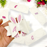 PERSONALISED DIY EMBROIDERED BUNNY BOW