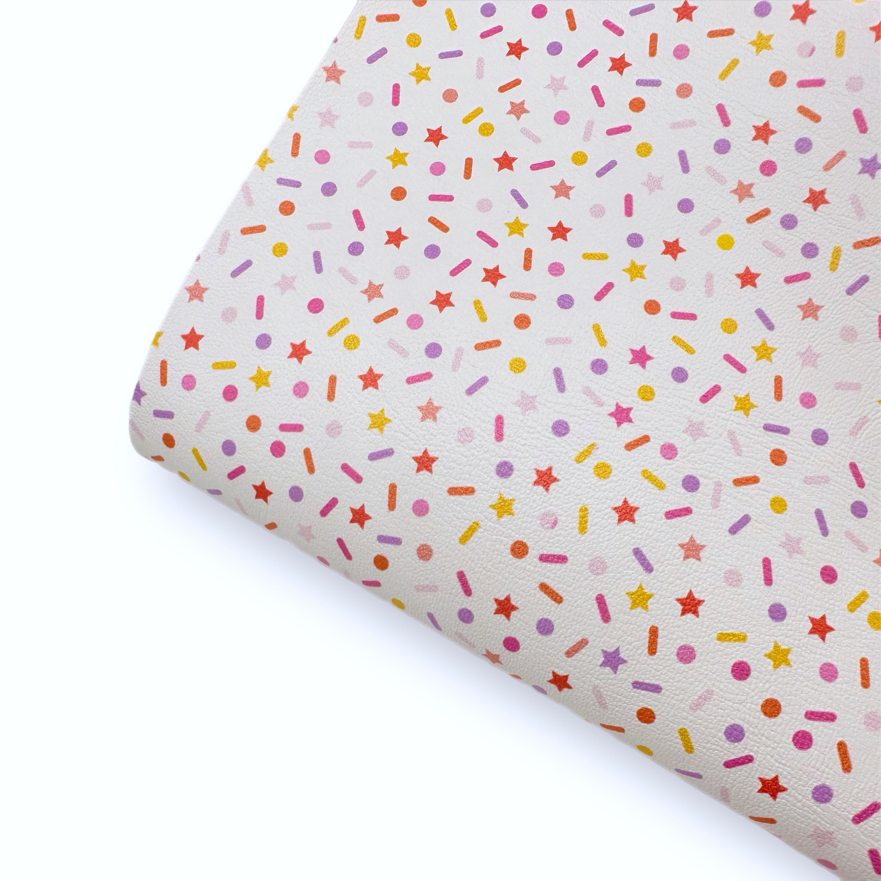 Birthday Confetti Premium Faux Leather Fabric - Eliza Henri