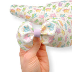Pastel Candy Dinos Faux Leather Mega Bow Strips - Eliza Henri
