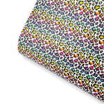 Neon Leopard Premium Faux Leather Fabric - Eliza Henri