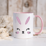 PINK BUNNY FACE SOLVENT MUG DECAL - Eliza Henri