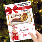 Male Sexy Santa Dolly Galaxy Chocolate Boards- Premium Card - Eliza Henri