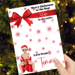 Male Sexy Santa Dolly Galaxy Chocolate Boards- Premium Card - Eliza Henri