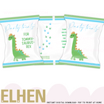 Green Dino Treat Pack Design Digital Download - Eliza Henri