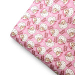 Santa Baby Pink Premium Faux Leather Fabric Sheets - Eliza Henri