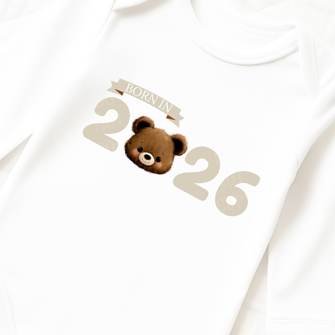 DTF TRANSFER | BORN IN 2026- BEAR NEUTRAL - Eliza Henri