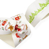 Gingerbread Spice Faux Leather Mega Bow Strips- 2 Sizes