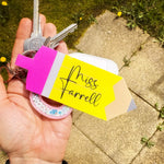 Yellow Pencil DIY Keyring Cut Out Faux Leather Fabric Sheets - Eliza Henri