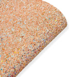 Gingerbread Kisses | Premium Chunky Glitter Fabric