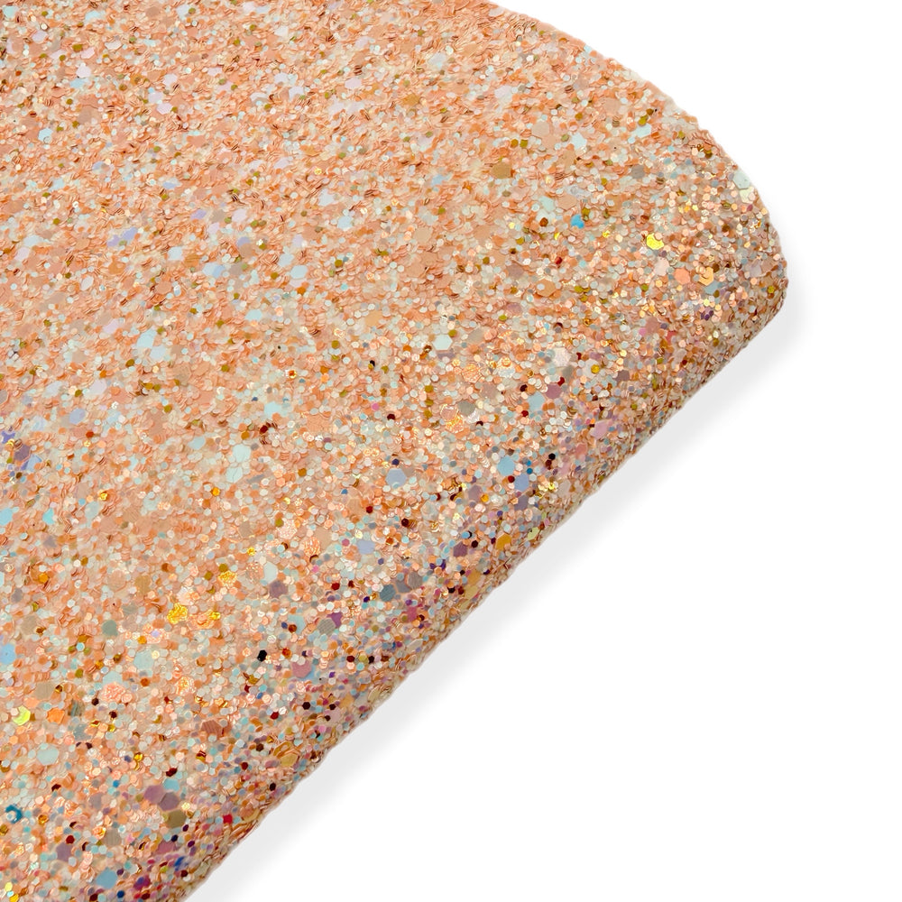 Gingerbread Kisses | Premium Chunky Glitter Fabric