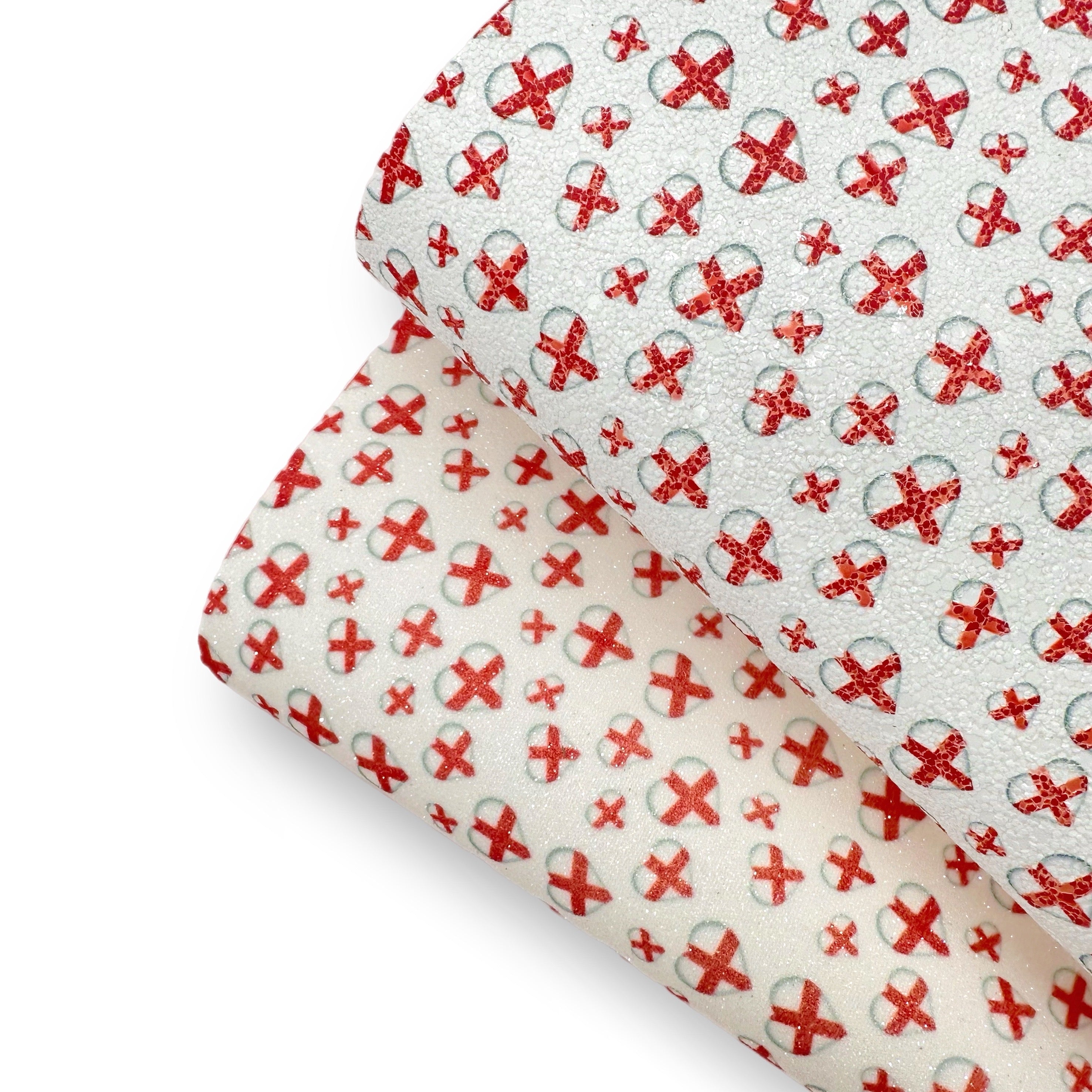 England Hearts Chunky or Fine Core Glitter Fabric - Eliza Henri