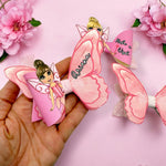 3D FAIRY WING PINK DOLLY 3.5” | DIY HAIR BOW LOOP CUTOUTS - Eliza Henri
