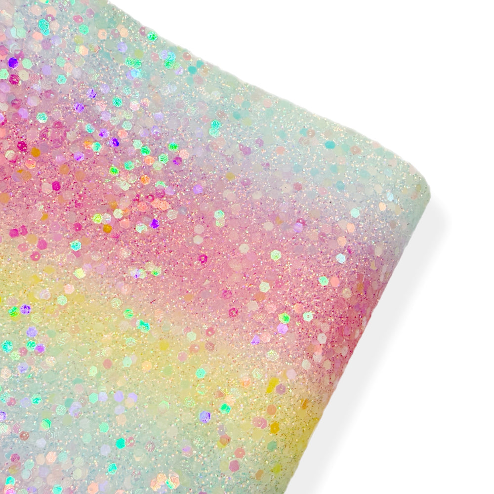 Pastel Wishes | Premium Chunky Glitter Fabric