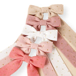 Corduroy Glitter Long Tail Bows- 3.5” - Eliza Henri
