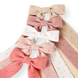 Corduroy Glitter Long Tail Bows- 3.5” - Eliza Henri