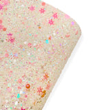 Snow Angels | Premium Chunky Glitter Fabric