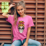 Bow Skeleton Glow in the Dark Full Colour Iron on T Shirt Transfers - Eliza Henri