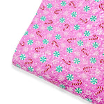 Sweet Xmas Candy Chunky Glitter Fabric - Eliza Henri