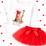 DTF TRANSFER | HAPPY VALENTINES- RED BUNNY MAIL