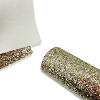 Champers Gold Chunky Glitter Fabric | Essentials Range - Eliza Henri