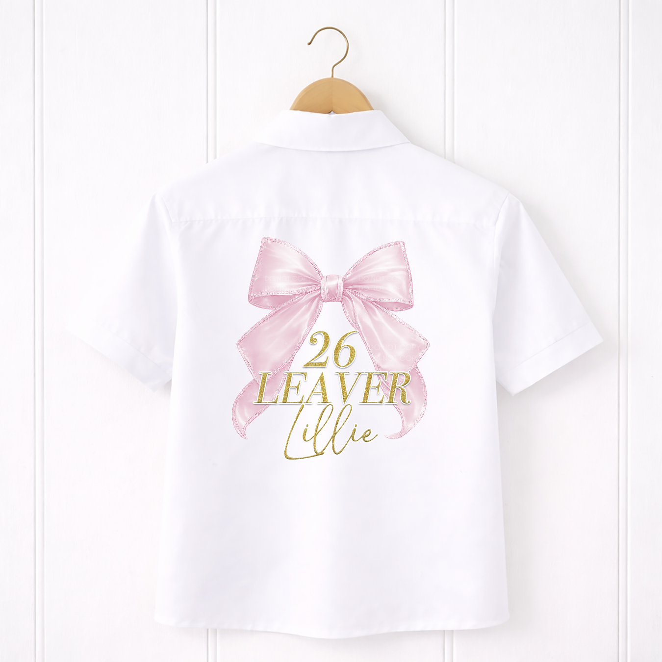 CUSTOM DTF TRANSFER- PRETTY BOW- SCHOOL LEAVER 26 - Eliza Henri