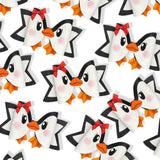 PENNY PENGUIN FAUX LEATHER DIY HAIR BOW LOOPS & CRAFT CUTOUT SHEETS