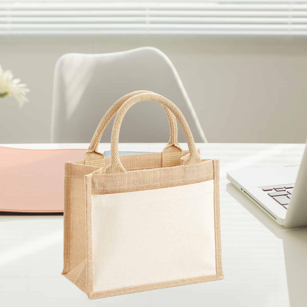 Mini Cotton Pocket Jute Bag - Eliza Henri