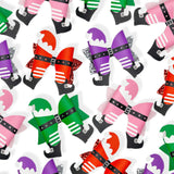 Elf Hat, Belt & Boots Faux Leather DIY Hair Bow Loops & Craft Cutout Sheets