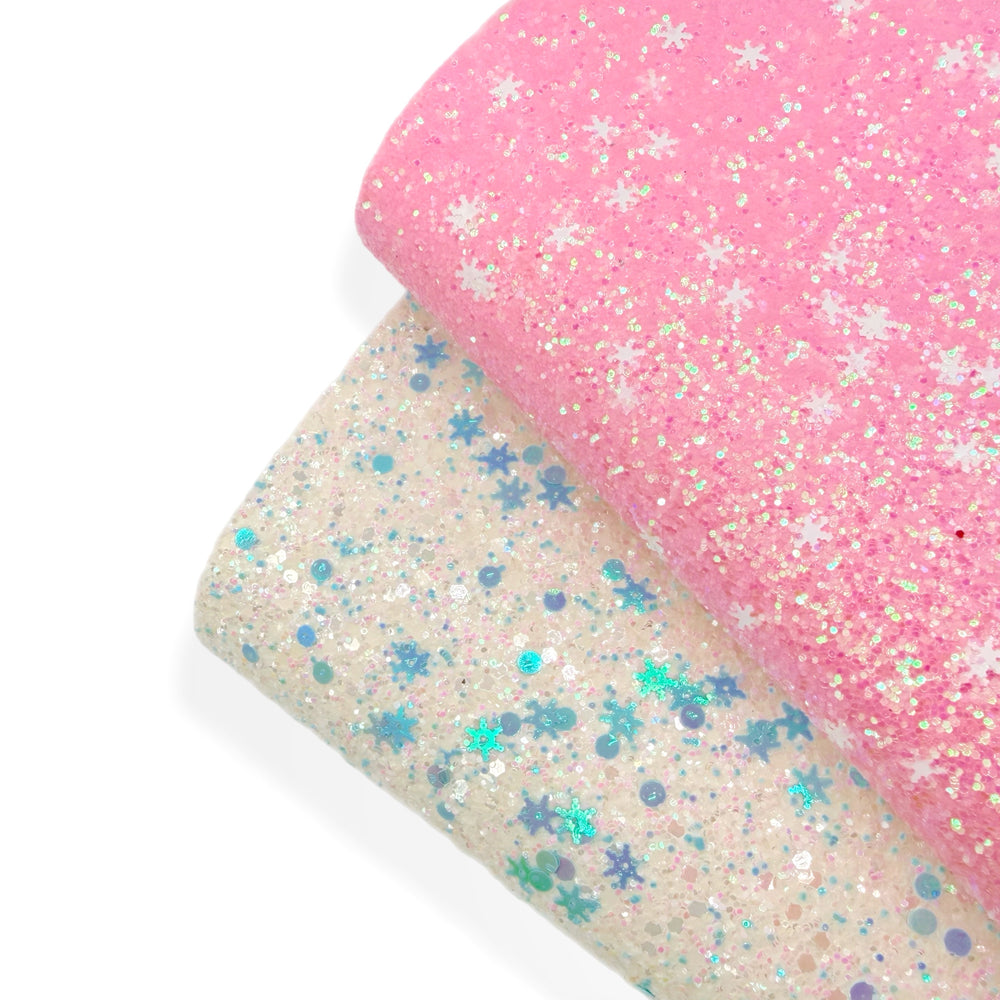 Snow Day | Premium Chunky Glitter Fabric
