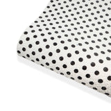 Mono Polka Dot Chunky Glitter Fabric