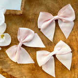 ITALIAN SATIN BOWS WITH ADHESIVE TAB - PACK OF 6 - Eliza Henri