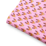 Miss Reindeer Premium Faux Leather Fabric Sheets