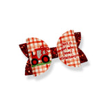 JUST A GIRL WHO LOVES TRACTORS BOW 3.5” | PRE CUT DIY HAIR BOW LOOPS - Eliza Henri