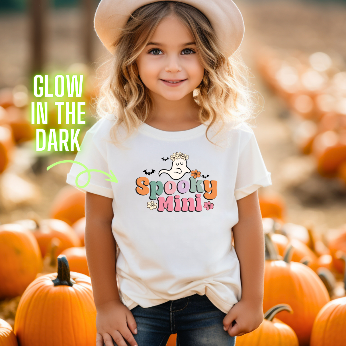 Spooky Mini Glow in the Dark Full Colour Iron on T Shirt Transfers - Eliza Henri
