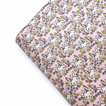 Blossom Bunny Premium Faux Leather Fabric - Eliza Henri