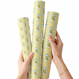 LEMON SUGAR STRIPES | PREMIUM FAUX LEATHER FABRIC