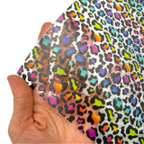 Rainbow Leopard | Premium Transparent Fabric