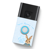 DOORBELL STICKER - RING 2ND GEN- BLUE EASTER BUNNY CAM - Eliza Henri