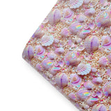 Seashell Heaven Premium Faux Leather Fabric - Eliza Henri