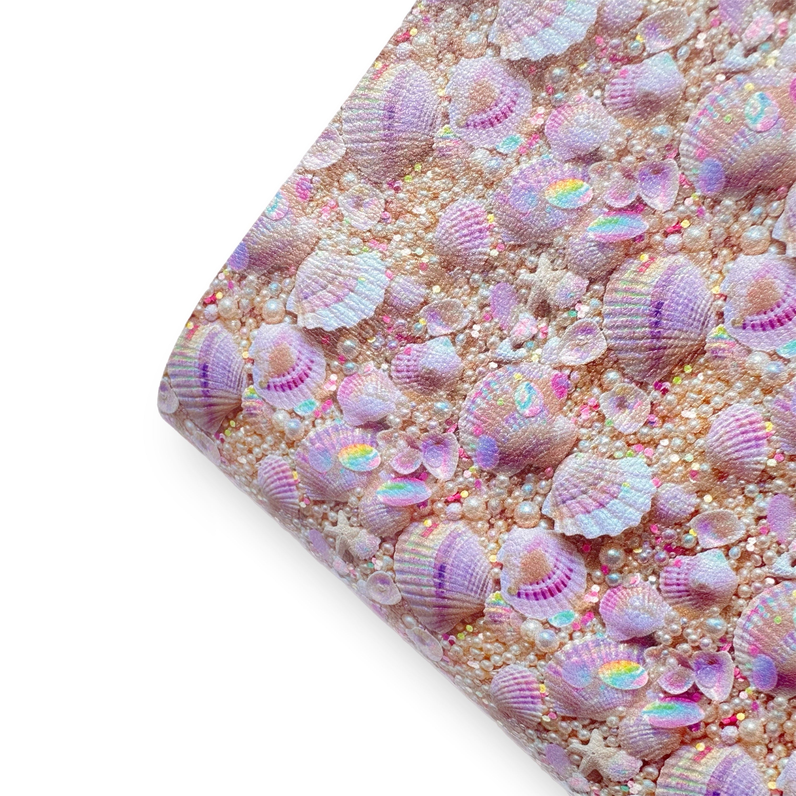 Seashell Heaven Premium Faux Leather Fabric - Eliza Henri
