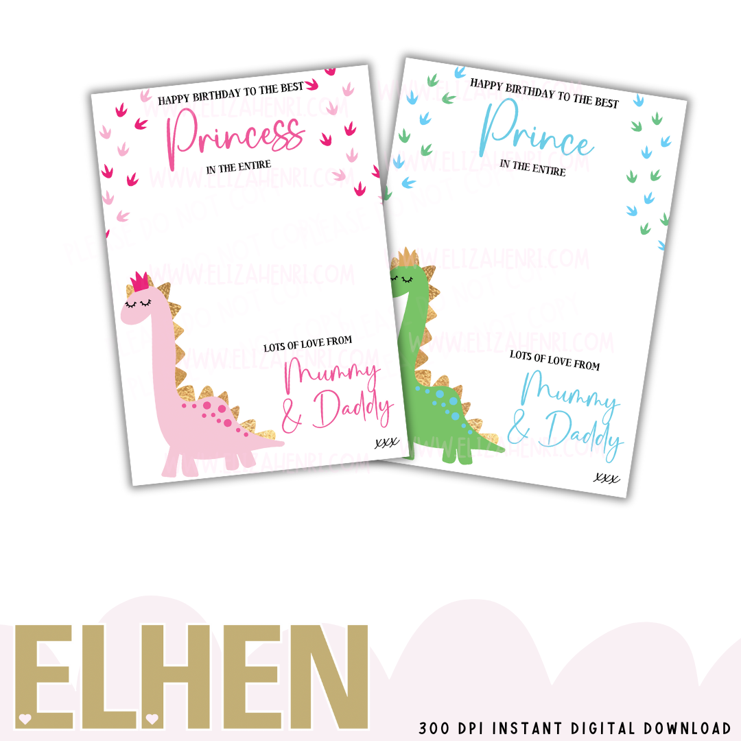 Everyone loves Dinos Chocolate In the Entire Galaxy Board Digital Download- 2 designs - Eliza Henri