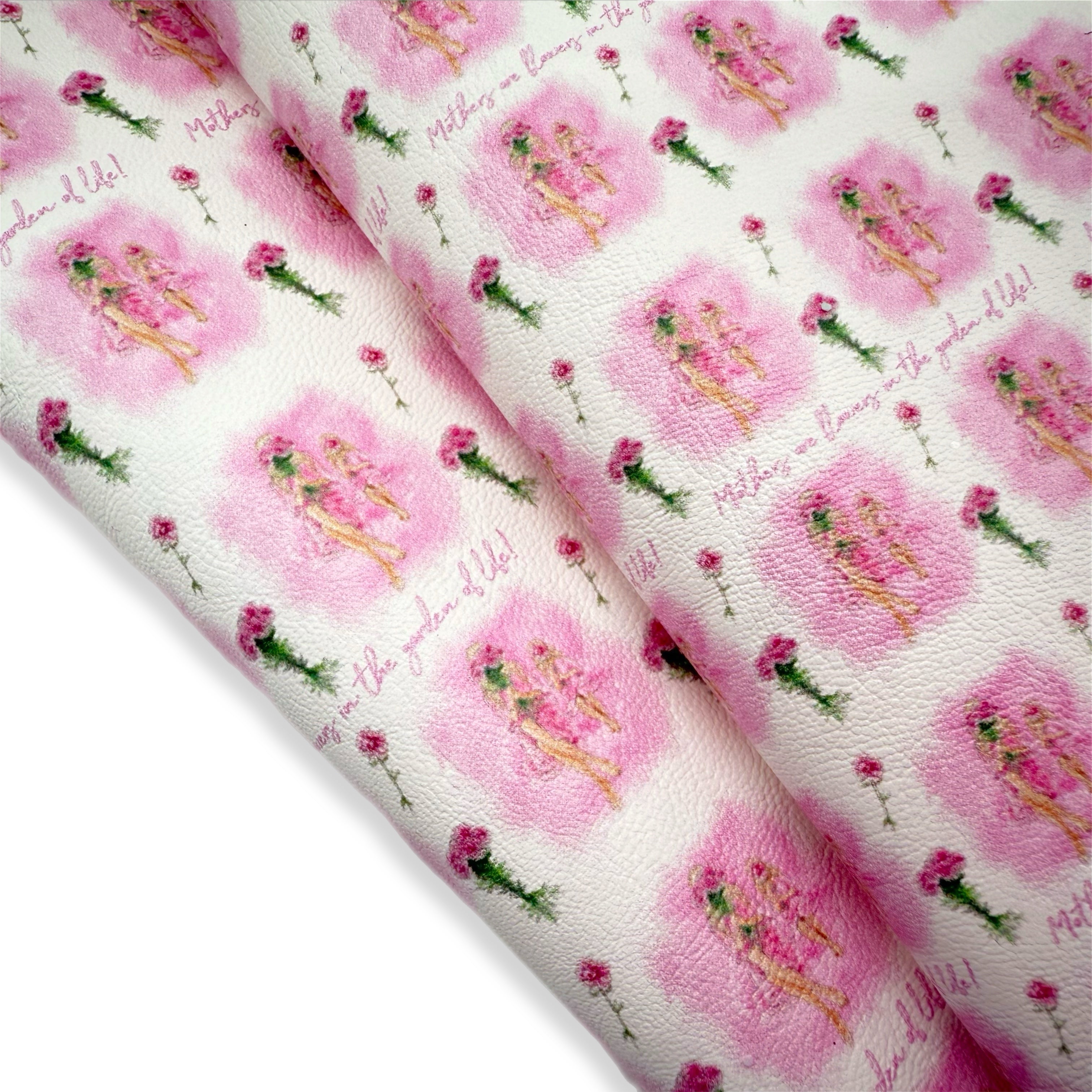 MOTHERS ARE FLOWERS.. BLONDE PREMIUM FAUX LEATHER FABRICS - Eliza Henri