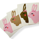 LITTLE BUNNY PINCH BOWS - DIY CUT OUT FAUX LEATHER FABRIC SHEETS - Eliza Henri