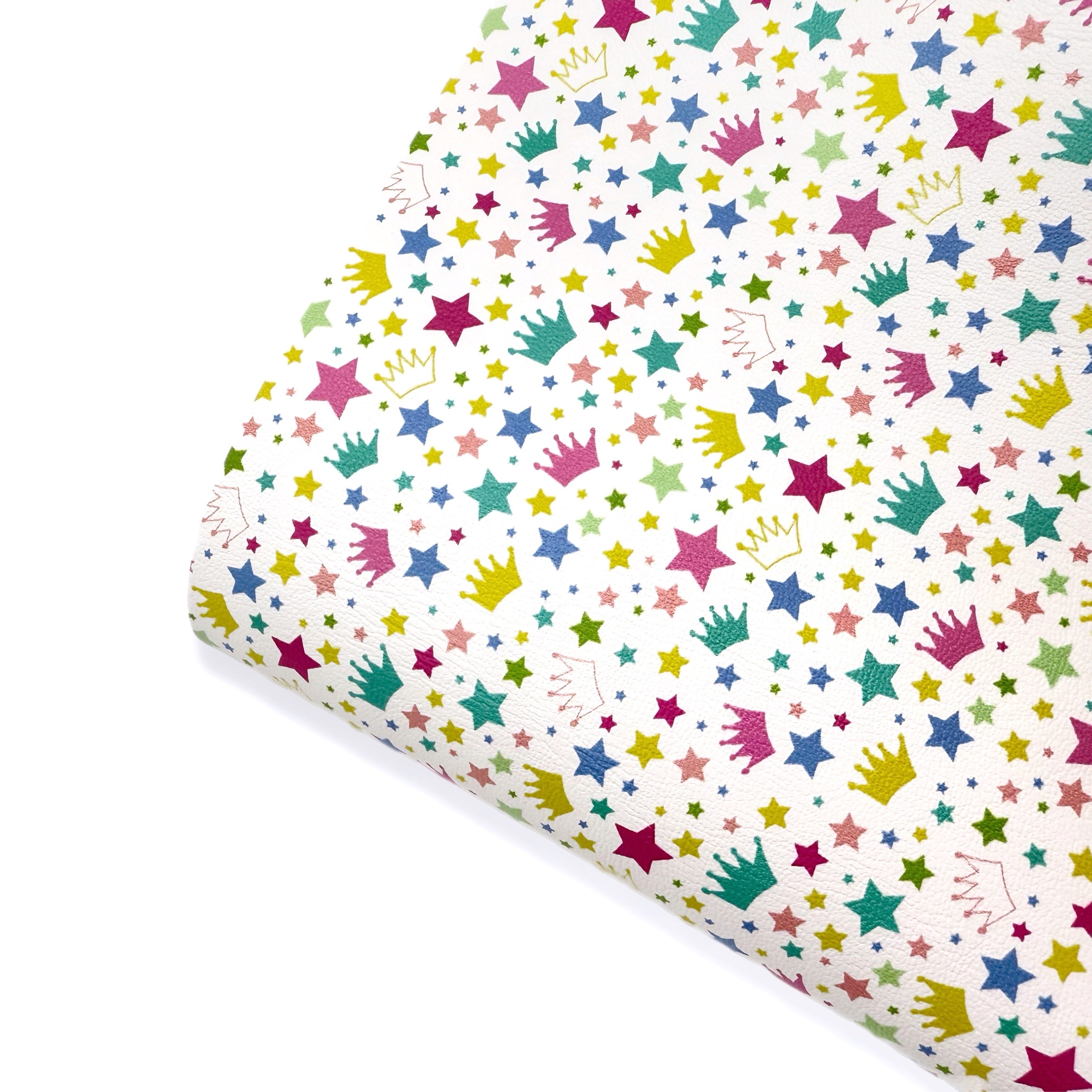 Birthday Crowns Premium Faux Leather Fabrics - Eliza Henri