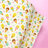 PASTEL FLOWER POPS | PREMIUM FAUX LEATHER FABRICS